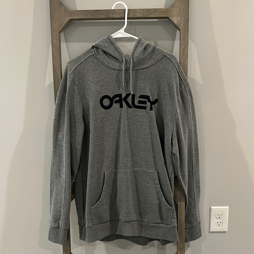 Oakley Gray Pullover Sweater with Logo